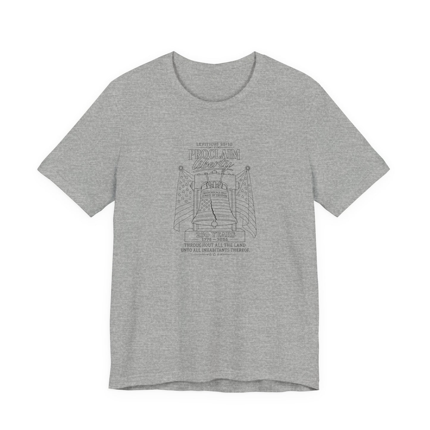 Leviticus 25:10 Tee – Minimalist Bible Verse Christian T-Shirt