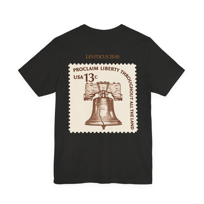 Liberty Stamp T‑Shirt — Vintage 13 Liberty Bell Graphic Tee