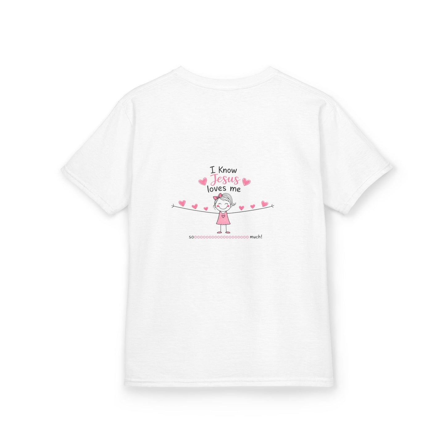Kids T-Shirt — "God Is Bigger Than" Pink Faith Graphic Tee