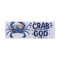 Patriotic Crab Canvas — "Holy Crab God Is Good" Wall Art
