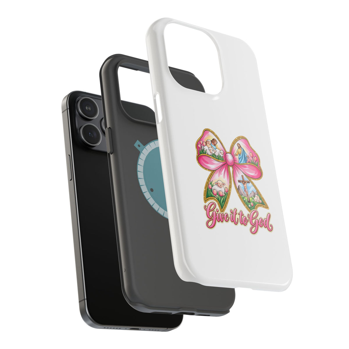 Give It to God Phone Case — Floral Bow Christian iPhone Cover
