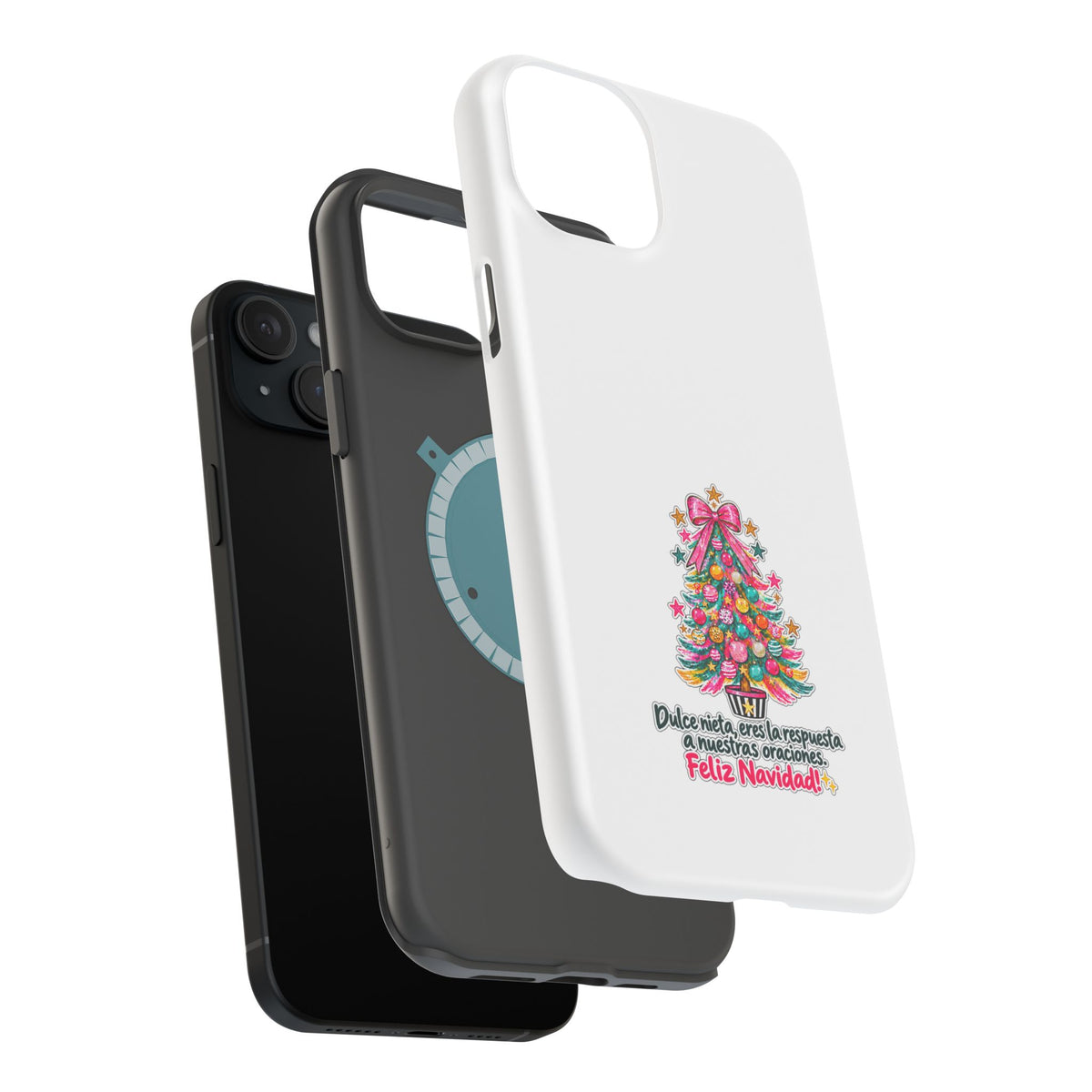 Spanish| Christmas Tree Phone Case - "Feliz Navidad" Spanish Holiday Magnetic Impact-Resistant Case