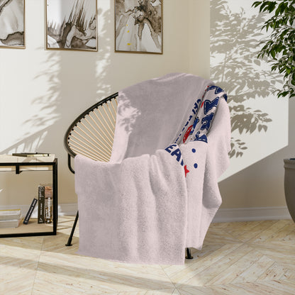 My First 4th of July Baby Blanket — Velveteen Microfiber Patriotic Infant Throw