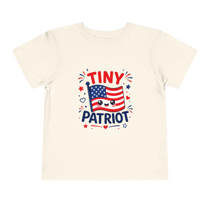 Tiny Patriot Toddler Tee – Cute American Flag 4th of July Shirt