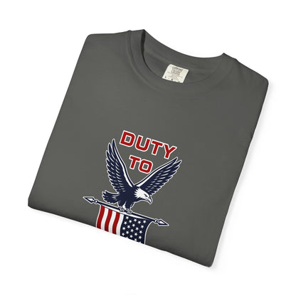Duty to God Eagle American Flag T-Shirt