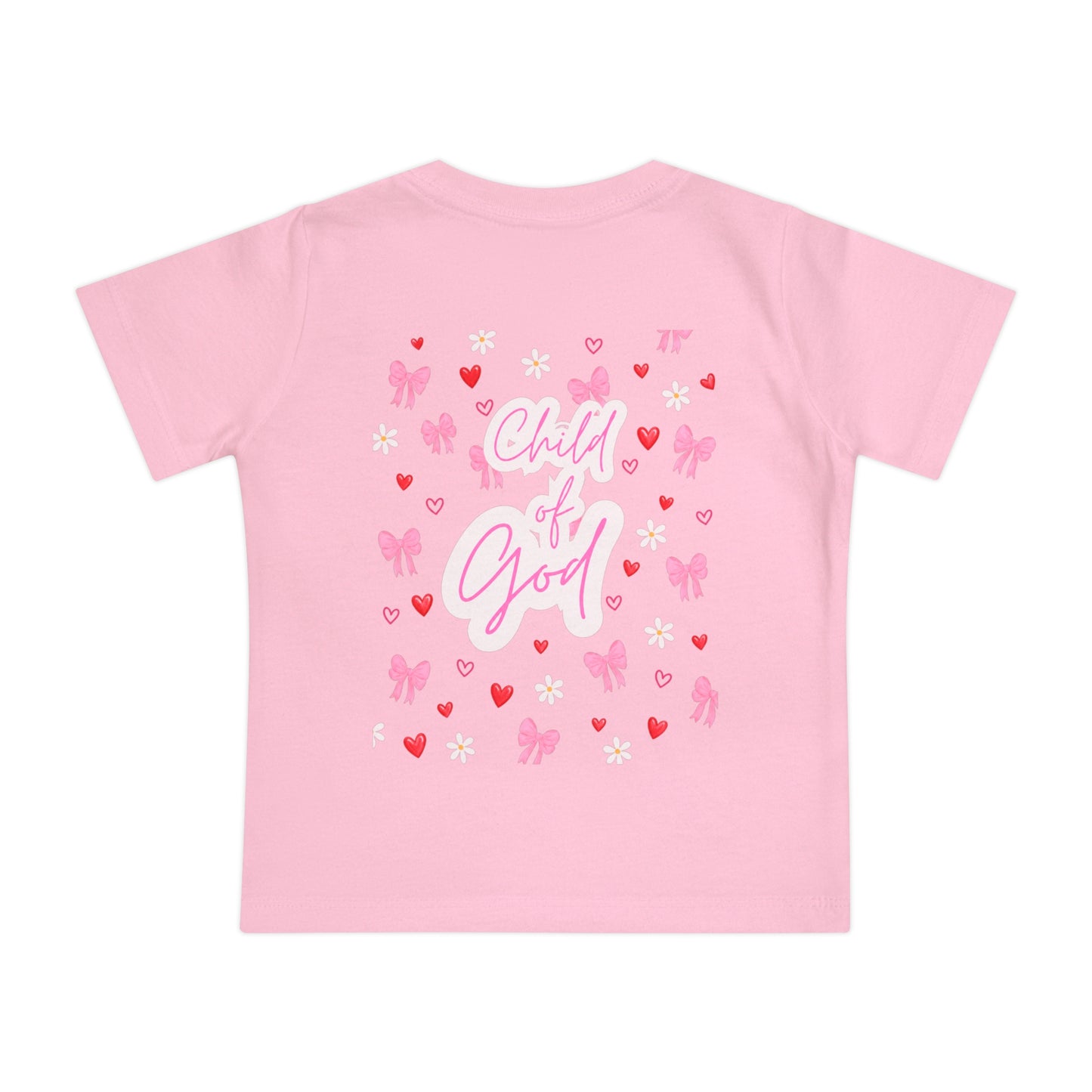 Baby T-Shirt — "Child of God" Pink Faith Tee (Proverbs 3:5)