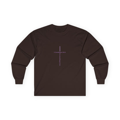 Inspirational Faith Long Sleeve Tee — "For I Know the Plans I Have for You"
