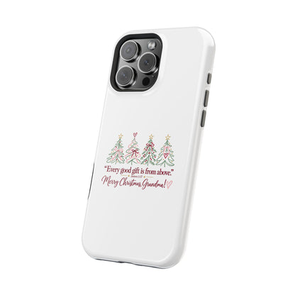 Christmas Grandma Phone Case — “Every good gift is from above” Magnetic Impact-Resistant Case