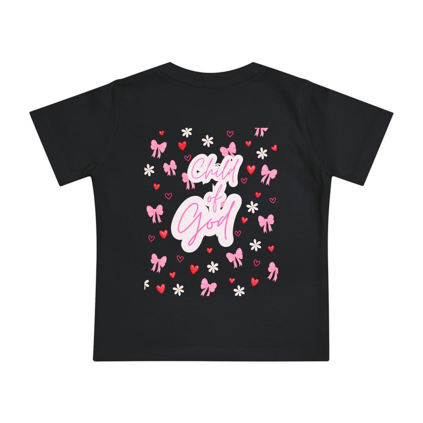 Baby T-Shirt — "Child of God" Pink Faith Tee (Proverbs 3:5)