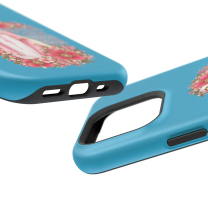 Religious Floral Phone Case — 'Blessed Virgin' Magnetic Impact-Resistant Case