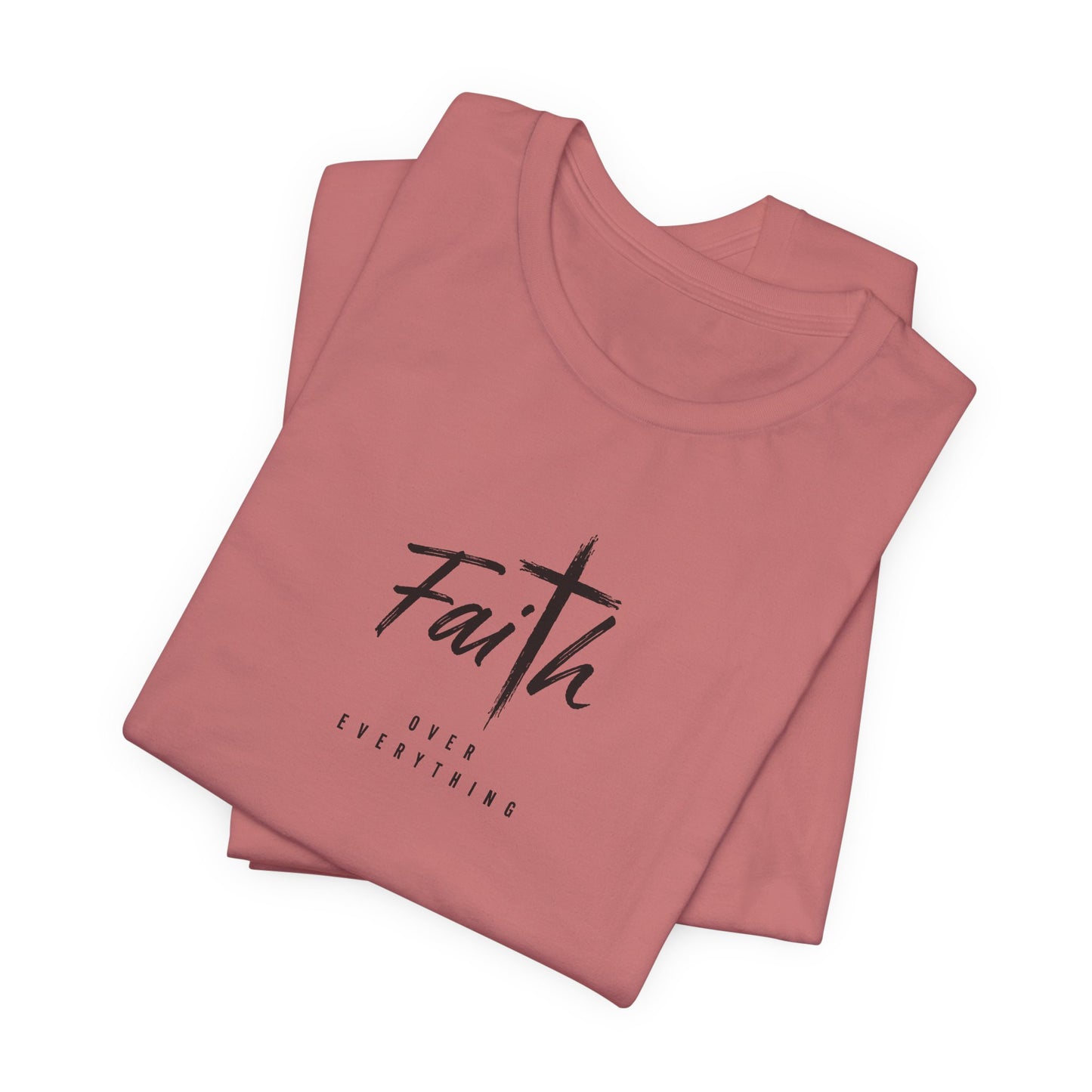 Faith Cross T‑Shirt — 'Our Father' Prayer Typography Tee