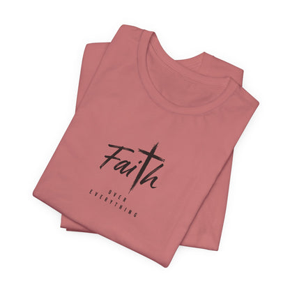Faith Cross T‑Shirt — 'Our Father' Prayer Typography Tee