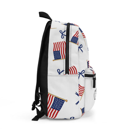 American Flag Backpack — Patriotic Stars & Stripes School Bag