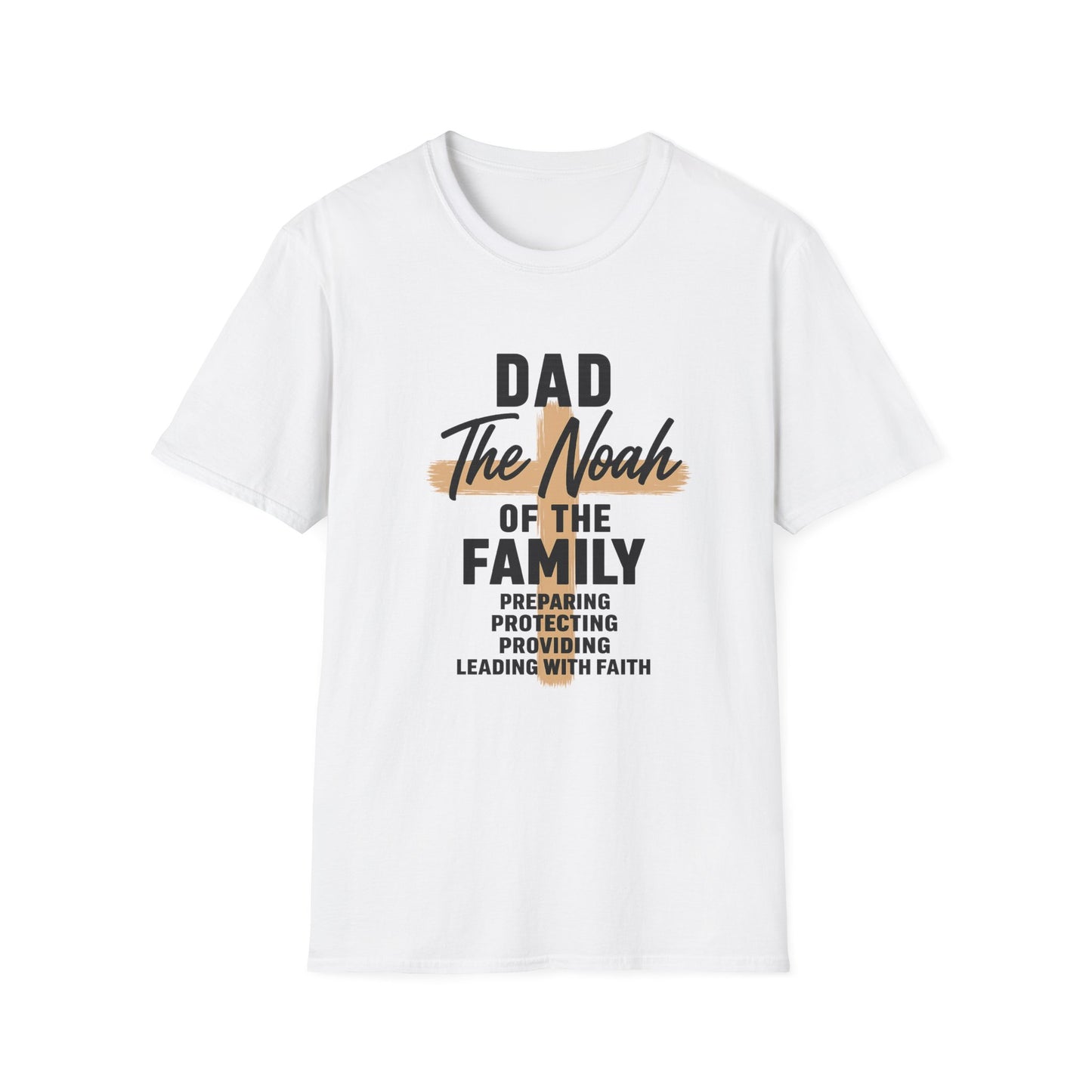 Dad The Noah of the Family T-Shirt — Christian Father Faith Shirt