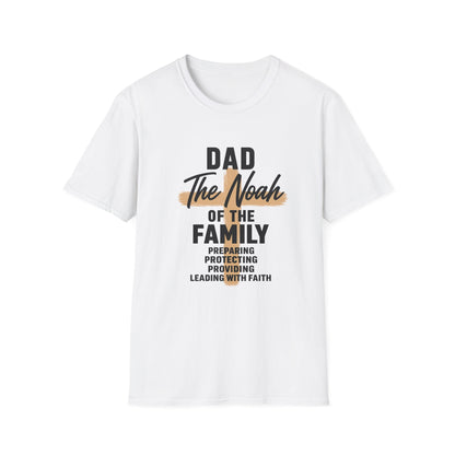 Dad The Noah of the Family T-Shirt — Christian Father Faith Shirt