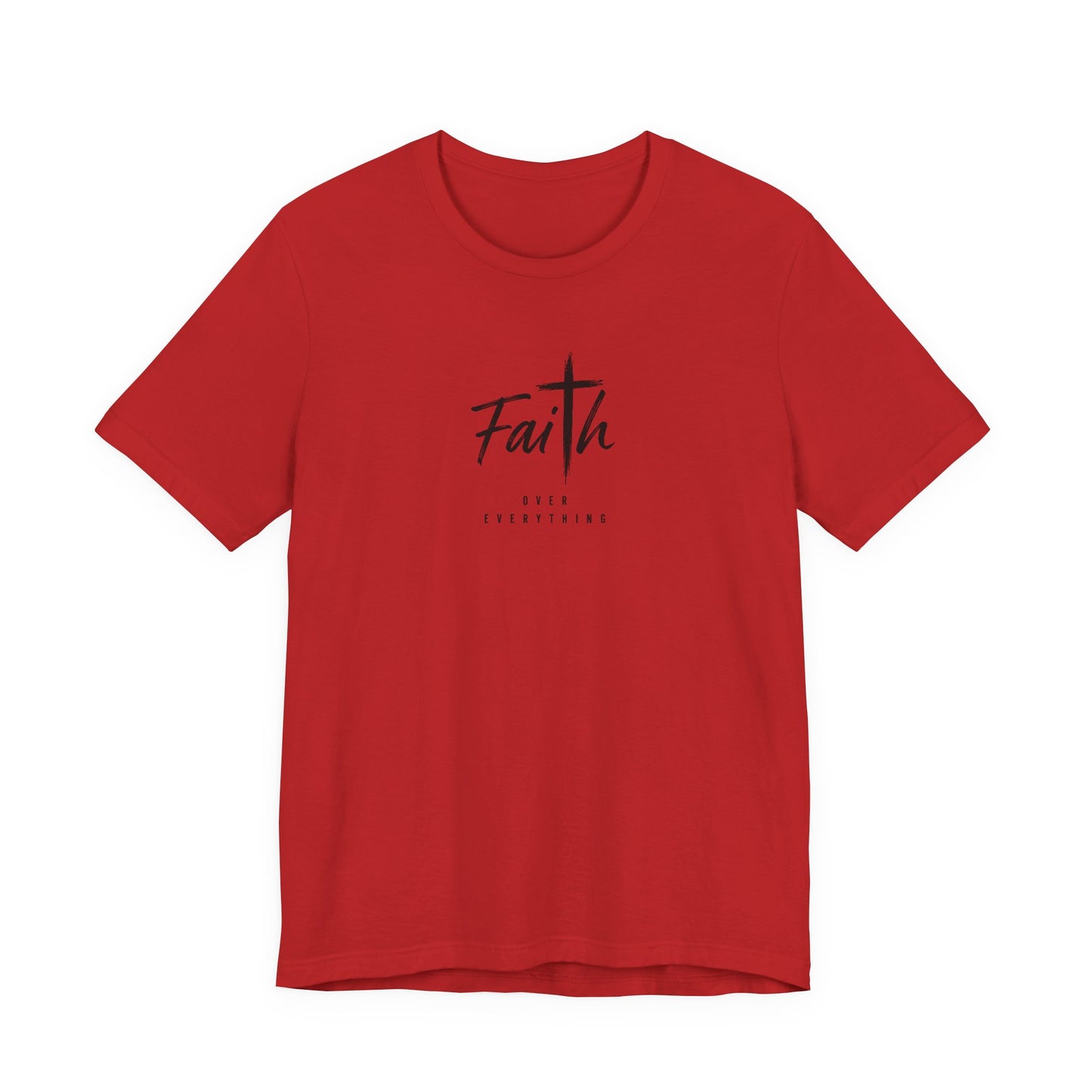Faith Cross T‑Shirt — 'Our Father' Prayer Typography Tee