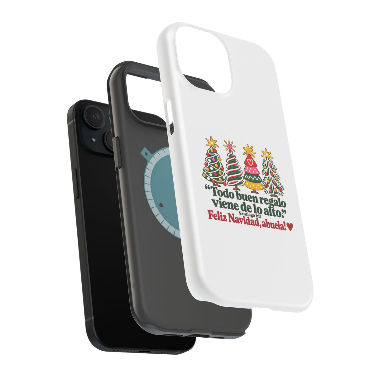Christmas Grandma Phone Case — “Todo buen regalo viene de lo alto” Magnetic Impact-Resistant Case