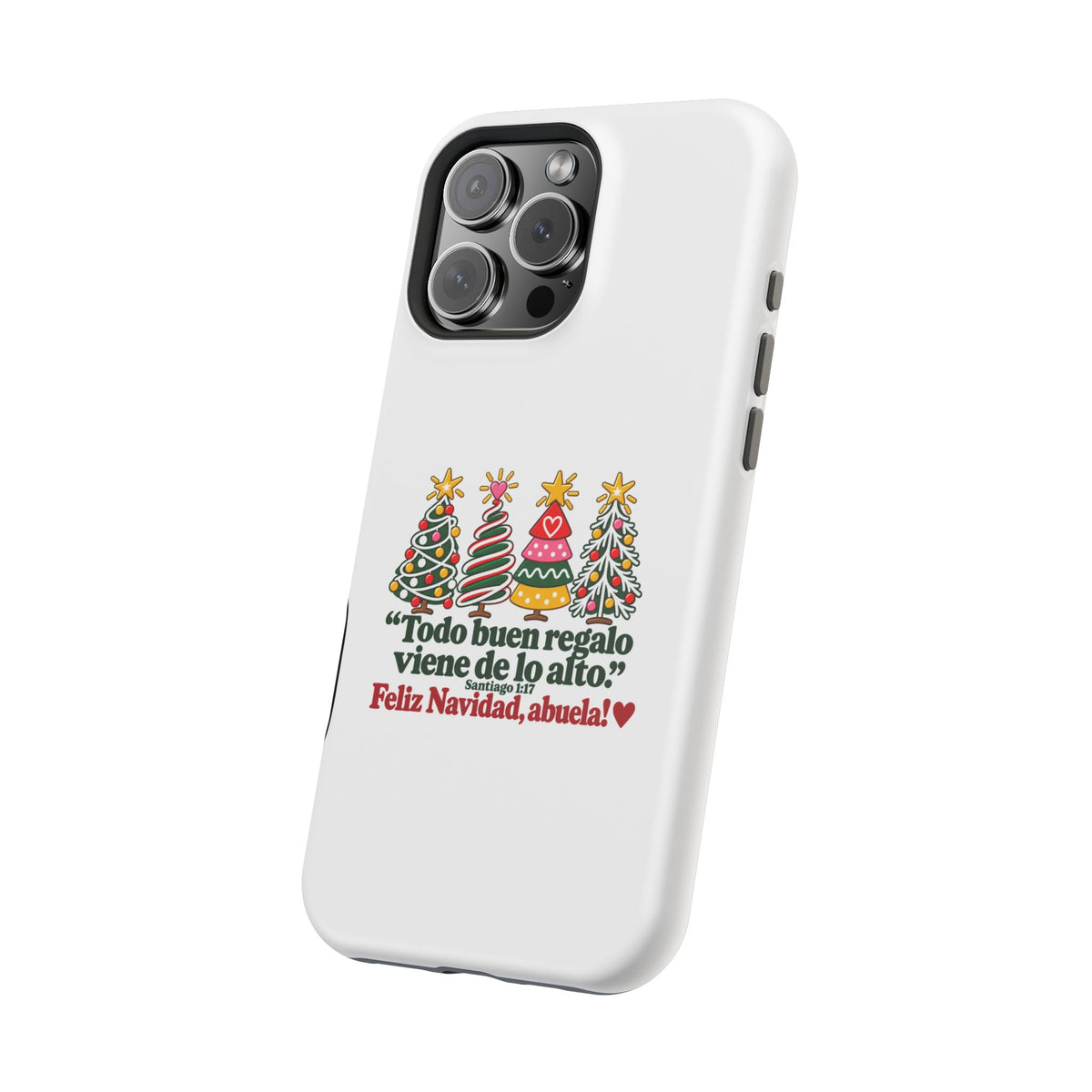 Christmas Grandma Phone Case — “Todo buen regalo viene de lo alto” Magnetic Impact-Resistant Case