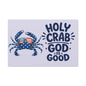 Patriotic Crab Canvas — "Holy Crab God Is Good" Wall Art