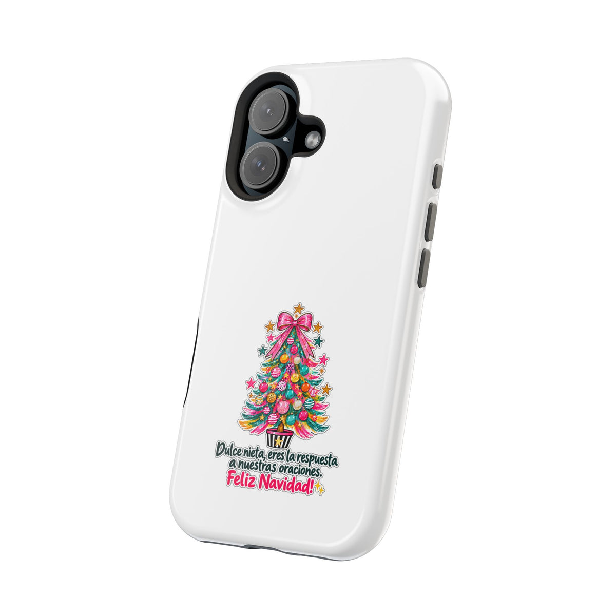 Spanish| Christmas Tree Phone Case - "Feliz Navidad" Spanish Holiday Magnetic Impact-Resistant Case