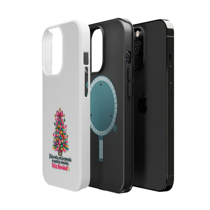 Spanish| Christmas Tree Phone Case - "Feliz Navidad" Spanish Holiday Magnetic Impact-Resistant Case