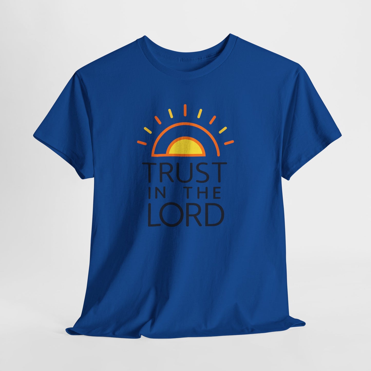 Trust in the Lord T-Shirt — Christian Sunrise Faith Tee