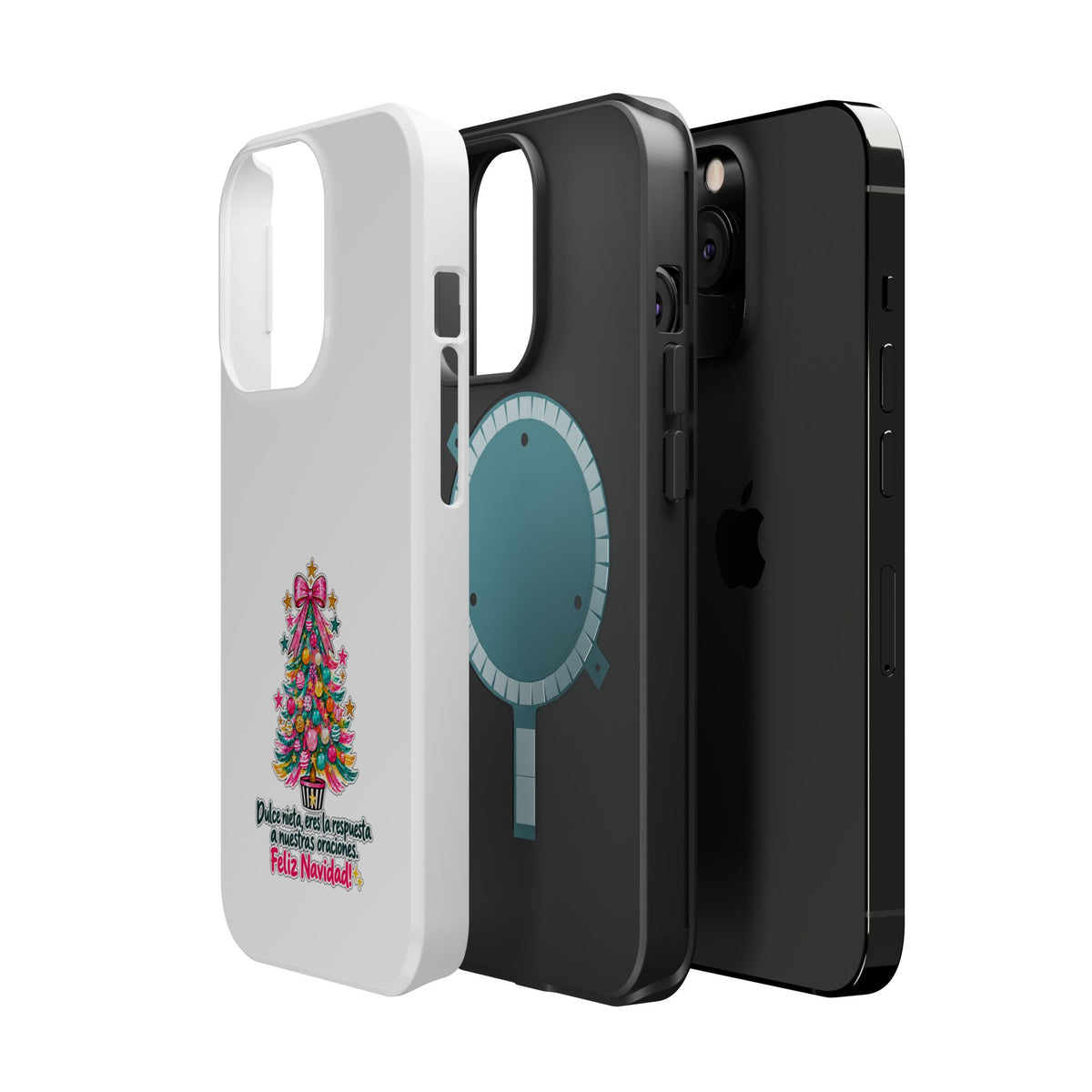 Spanish| Christmas Tree Phone Case - "Feliz Navidad" Spanish Holiday Magnetic Impact-Resistant Case