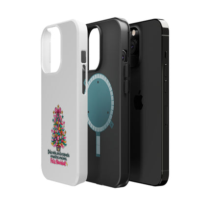 Spanish| Christmas Tree Phone Case - "Feliz Navidad" Spanish Holiday Magnetic Impact-Resistant Case