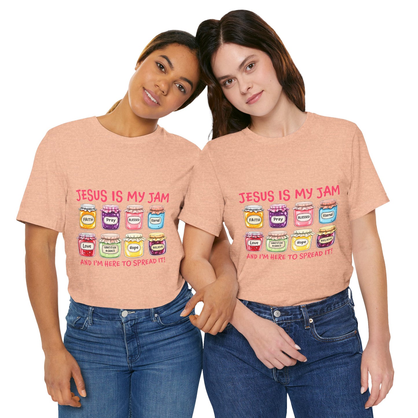 Christian T-Shirt — "Jesus Is My Jam" Jam Jar Graphic Tee