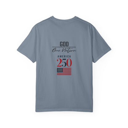 Patriotic Fathers Are Like Noah T-Shirt — "They Build Before the Storm Comes" (America 250)