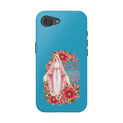 Religious Floral Phone Case — 'Blessed Virgin' Magnetic Impact-Resistant Case