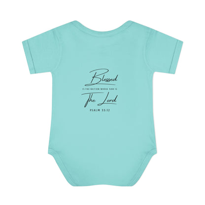 Baby Bodysuit – "My First 4th of July" Patriotic Infant Onesie