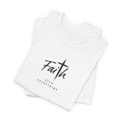 Faith Cross T‑Shirt — 'Our Father' Prayer Typography Tee