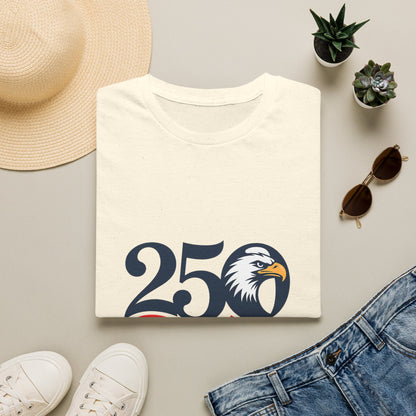 250 Years of Freedom T-Shirt — Patriotic Eagle Independence Day Tee