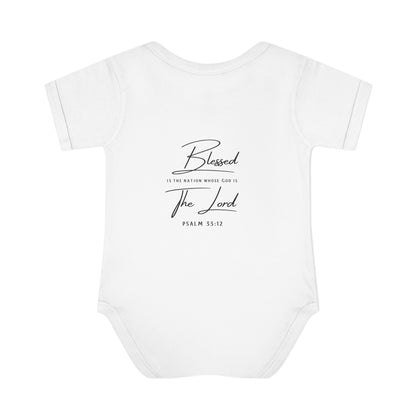 Baby Bodysuit – "My First 4th of July" Patriotic Infant Onesie