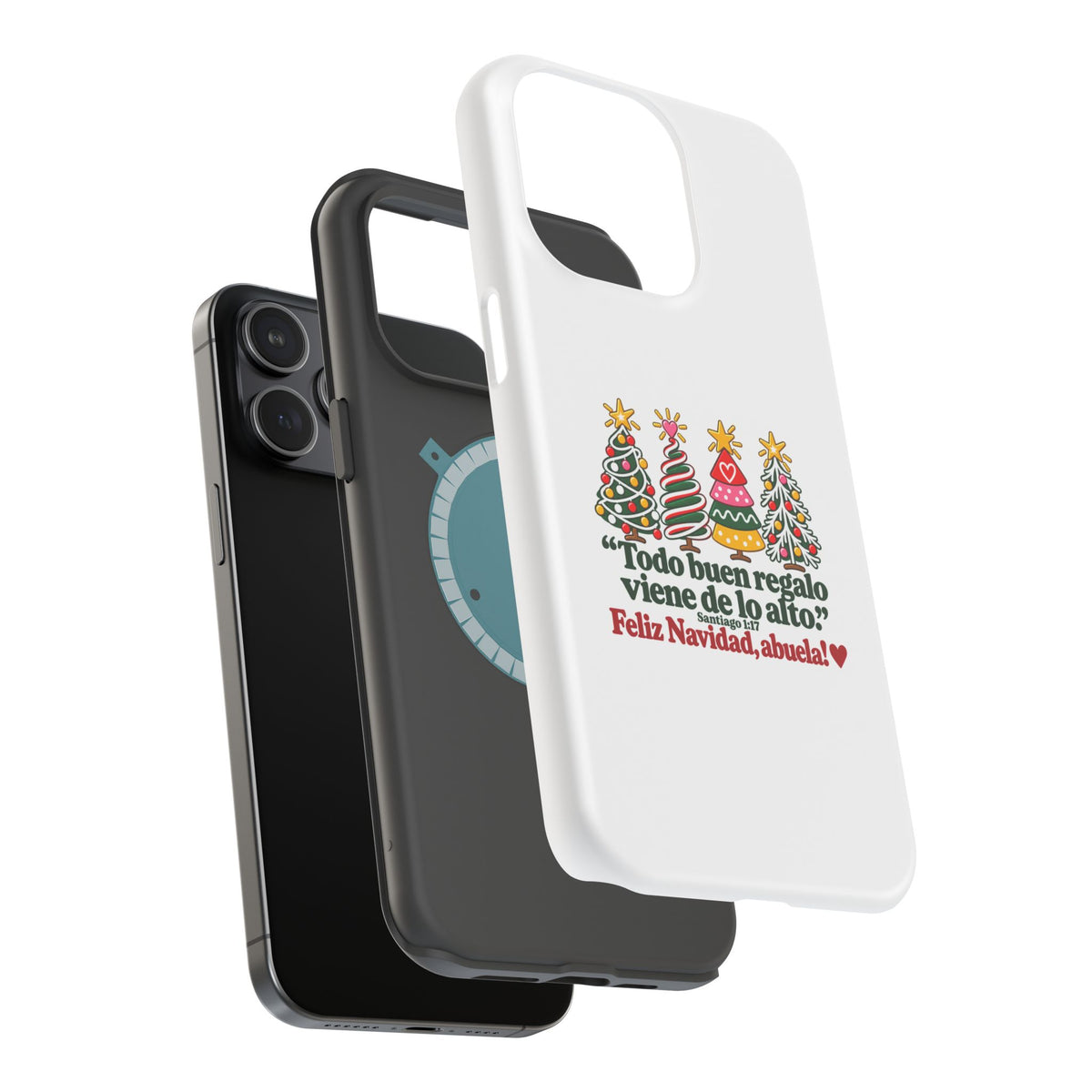 Christmas Grandma Phone Case — “Todo buen regalo viene de lo alto” Magnetic Impact-Resistant Case