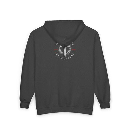 It Is Finished Cross Zip Hoodie — Christian Faith Full-Zip Sweatshirt