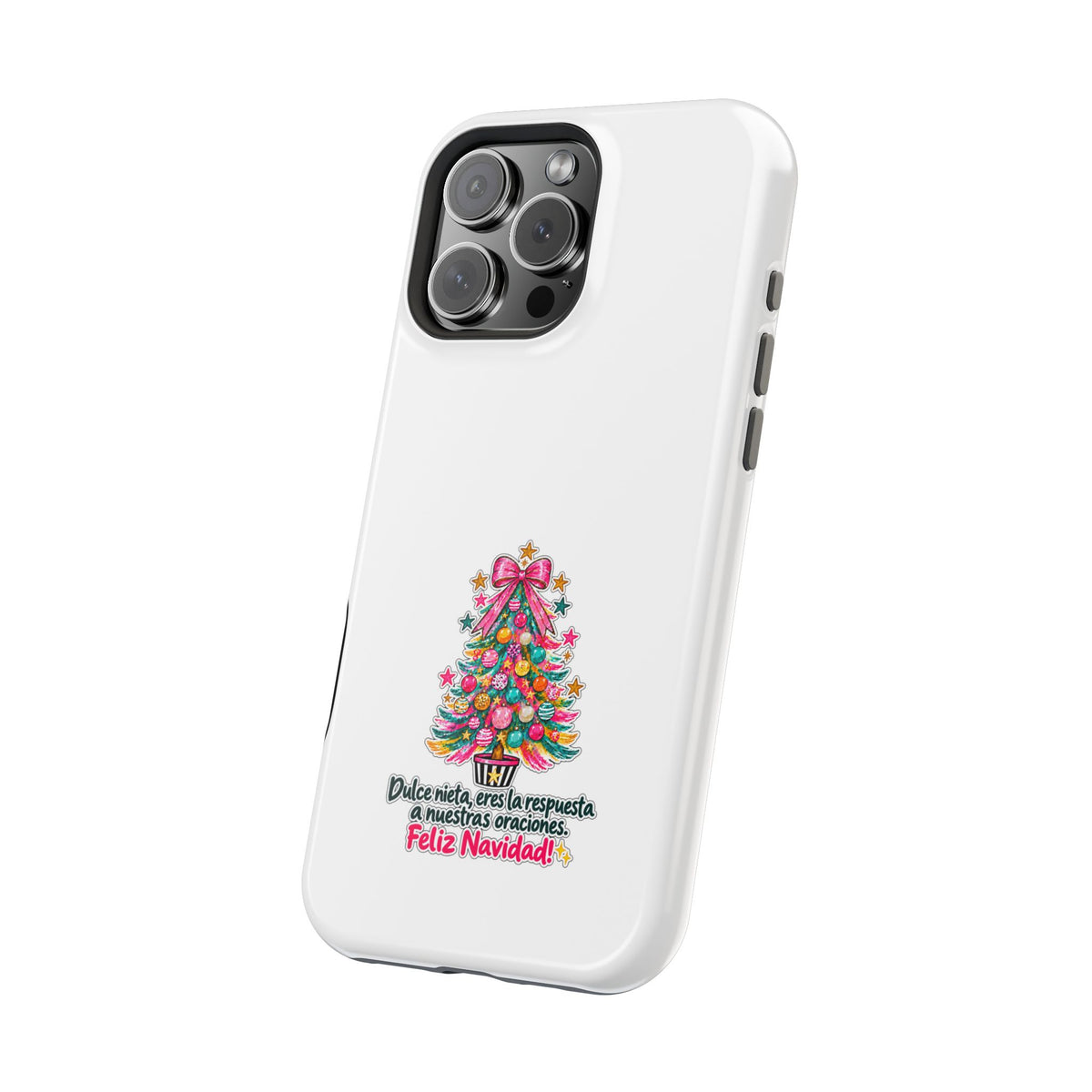 Spanish| Christmas Tree Phone Case - "Feliz Navidad" Spanish Holiday Magnetic Impact-Resistant Case