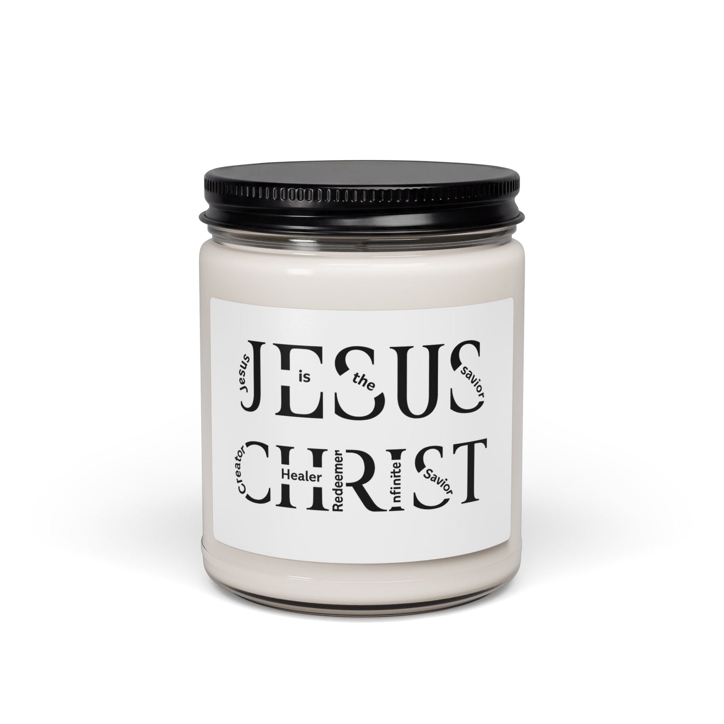 Jesus Christ Scented Soy Candle — 9oz Inspirational Faith Candle