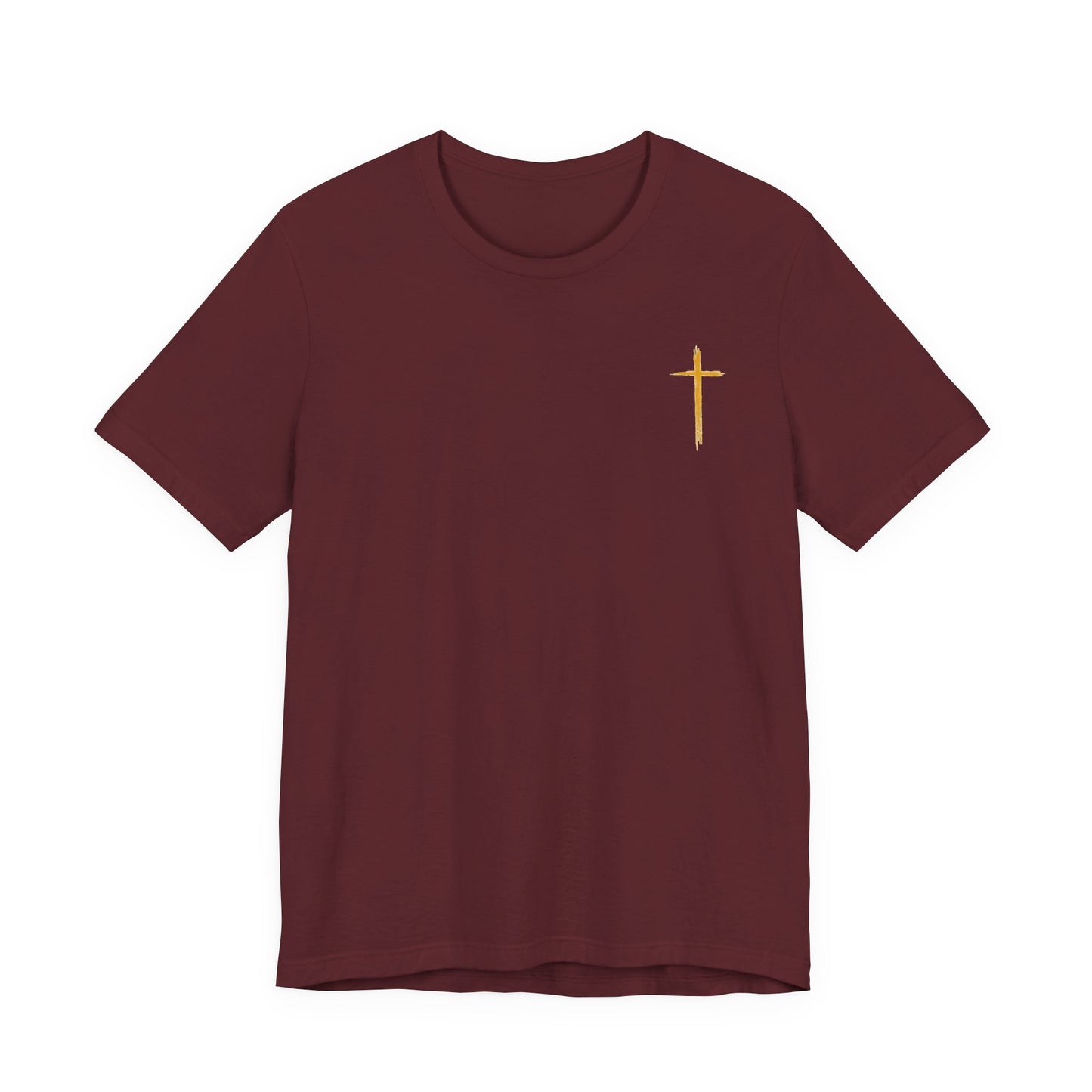 Christian Cross T-Shirt — "Do Not Be Deceived, Bad Company Ruins Good Morals" (1 Corinthians 15:33)