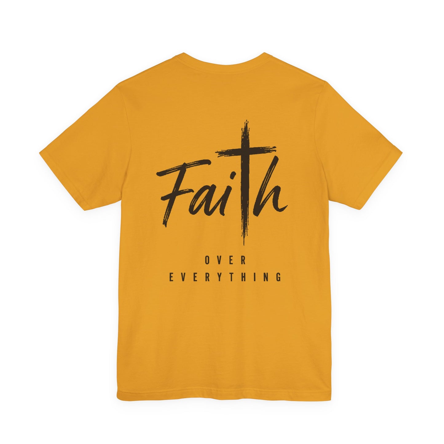 Faith Over Everything Christian Tee — "Jesus" Cross Design, John 14:6 Inspirational Shirt