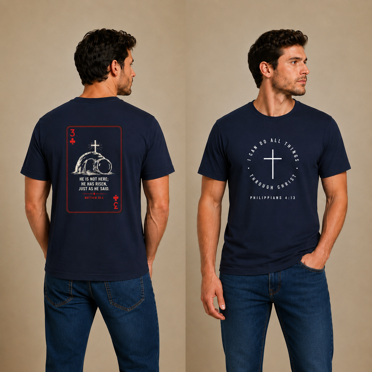 Resurrection Tee — "He Is Not Here, He Has Risen" Christian Graphic T-Shirt