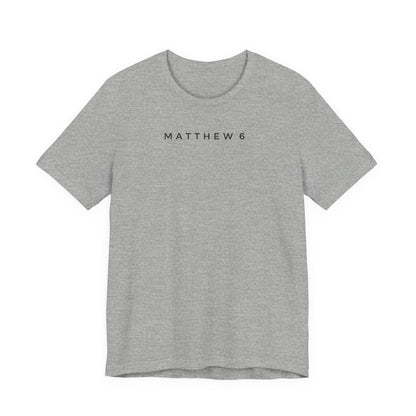 Matthew 6 Prayer Cross Tee — Our Father Lord's Prayer Christian T-Shirt