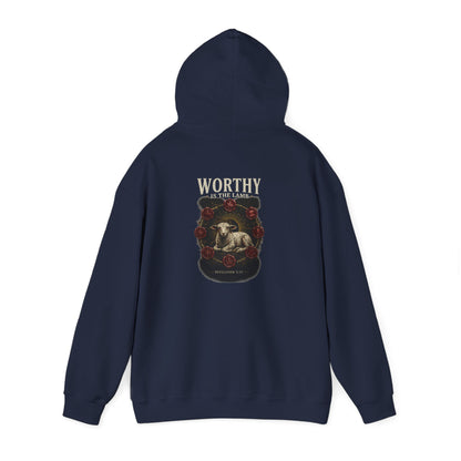 Worthy of the Lamb double print Hoodie – Christian Sheep & Roses Gospel Pullover