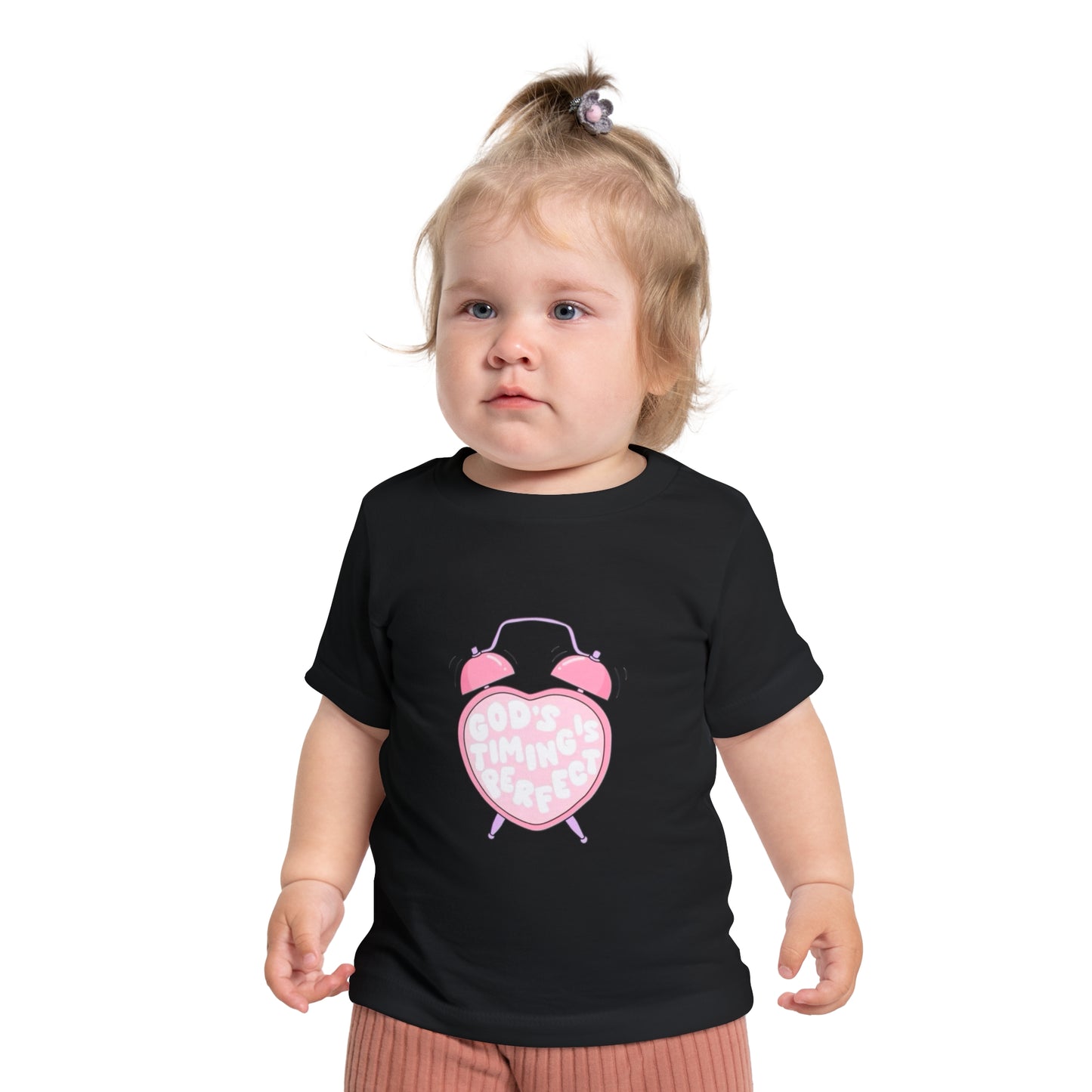 Baby T-Shirt — Pink "Child of God" Heart Alarm Design