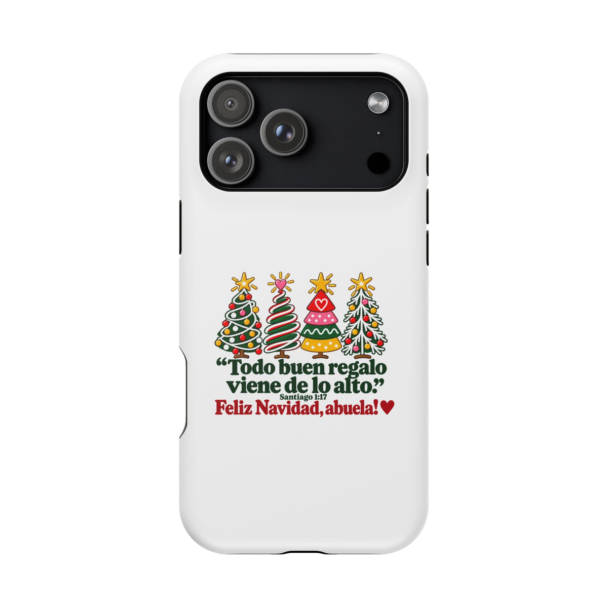 Christmas Grandma Phone Case — “Todo buen regalo viene de lo alto” Magnetic Impact-Resistant Case