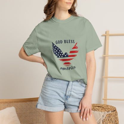 God Bless America Eagle T-Shirt — Patriotic USA Flag Tee