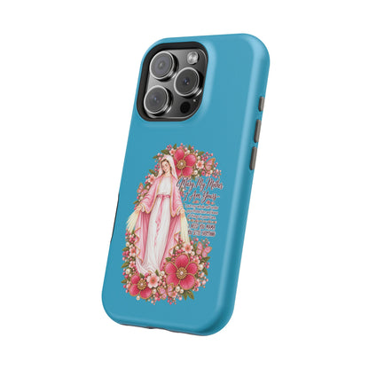 Religious Floral Phone Case — 'Blessed Virgin' Magnetic Impact-Resistant Case