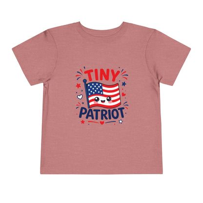 Tiny Patriot Toddler Tee – Cute American Flag 4th of July Shirt