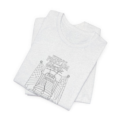 Leviticus 25:10 Tee – Minimalist Bible Verse Christian T-Shirt